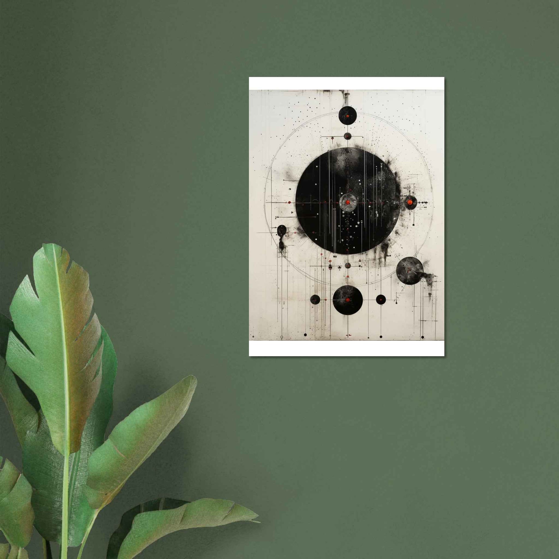 "The Cosmic Blueprint" Poster – Abstract Space & Engineering Wall Art (Multiple Sizes Available)