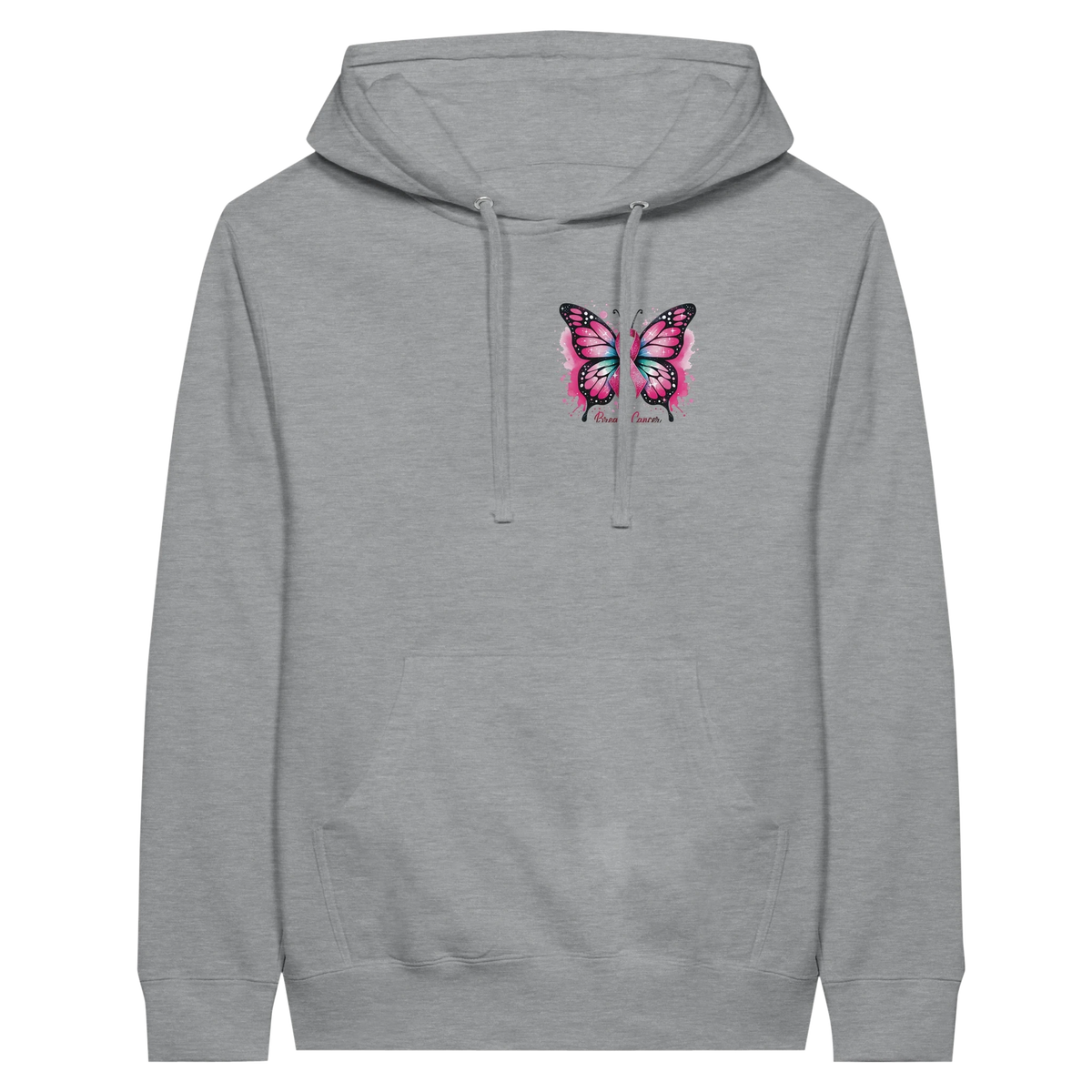 Breast Cancer Warrior Butterfly Hoodie