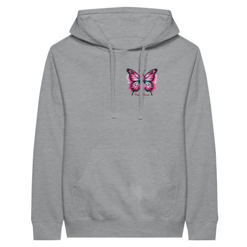 Breast Cancer Warrior Butterfly Hoodie