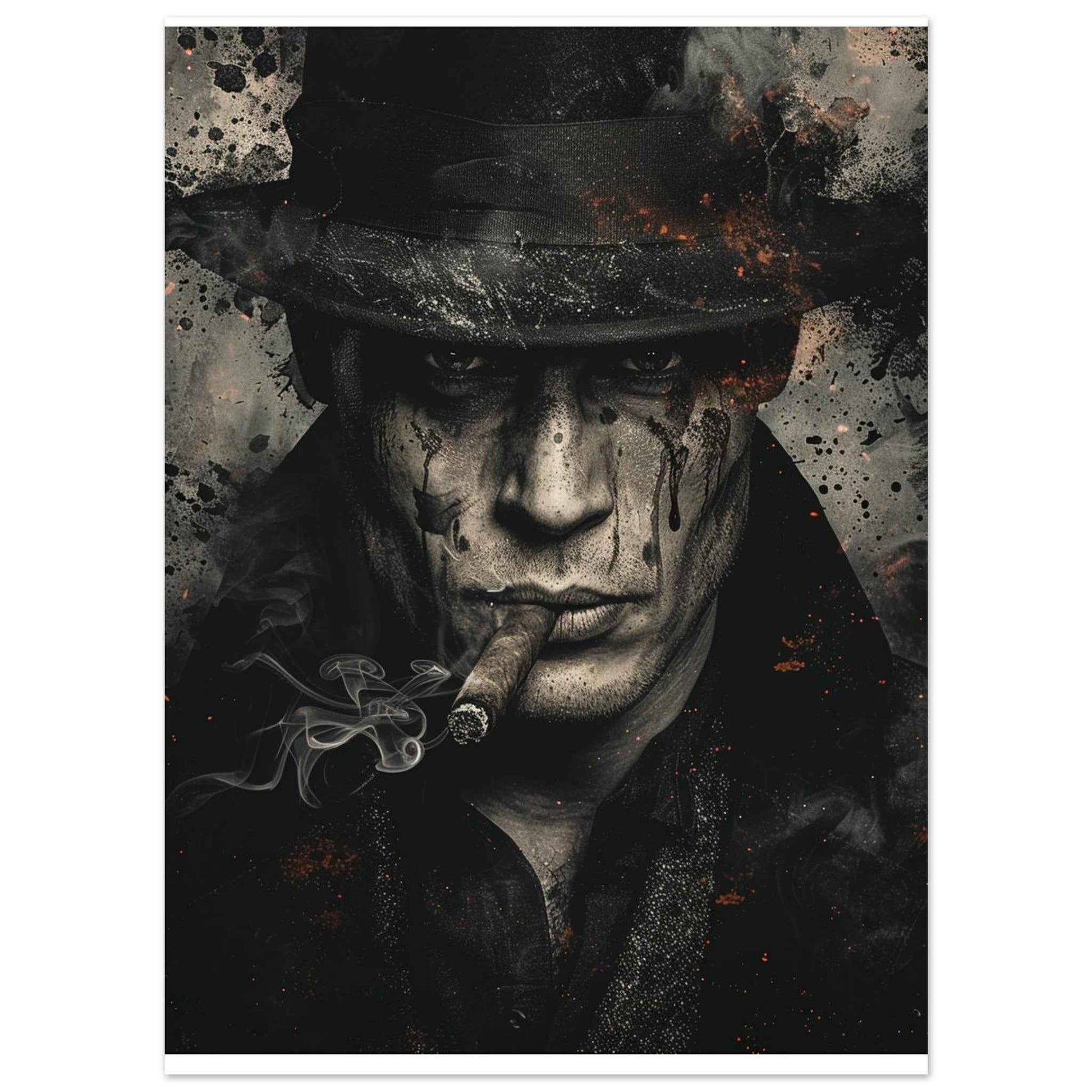 "Noir Enigma" Poster – Gritty, Cinematic Wall Art for Modern Spaces (Multiple Sizes Available)