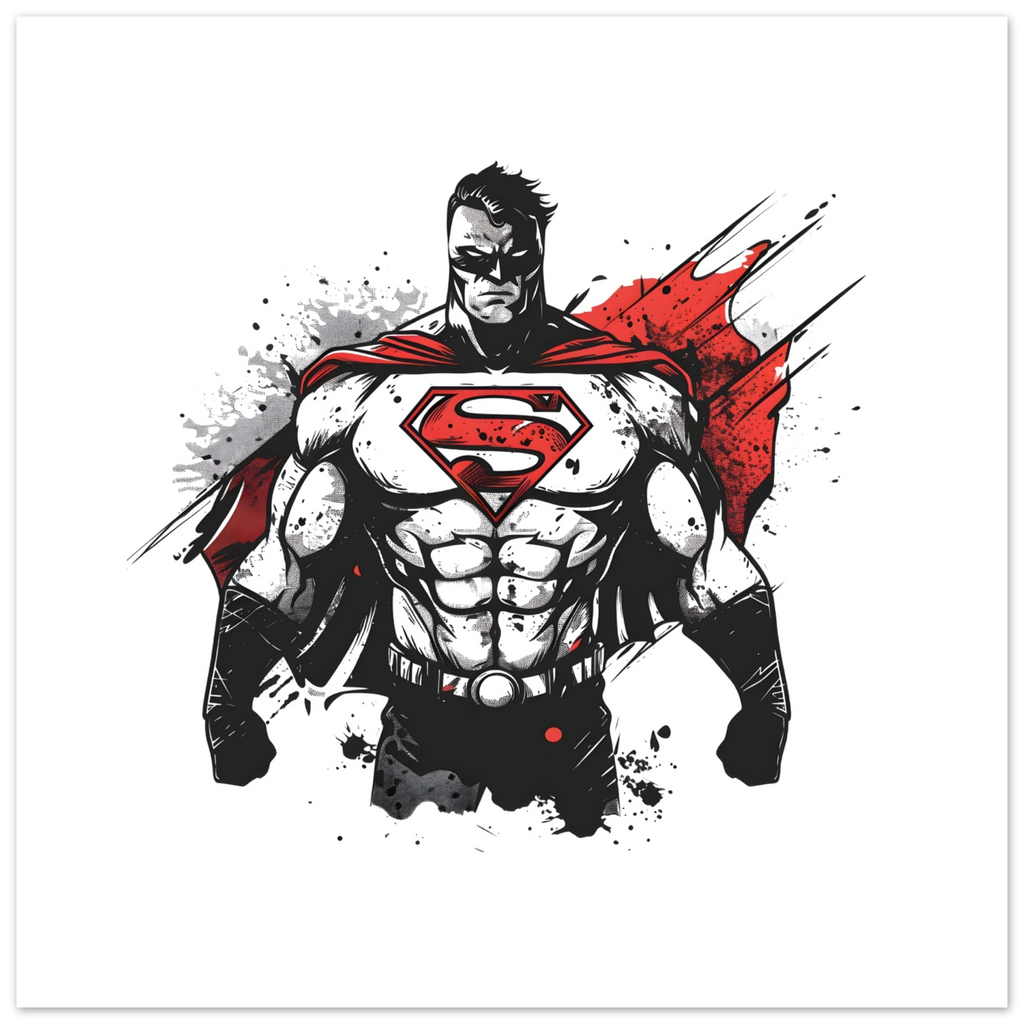 Shadow Superman Fine Art Poster