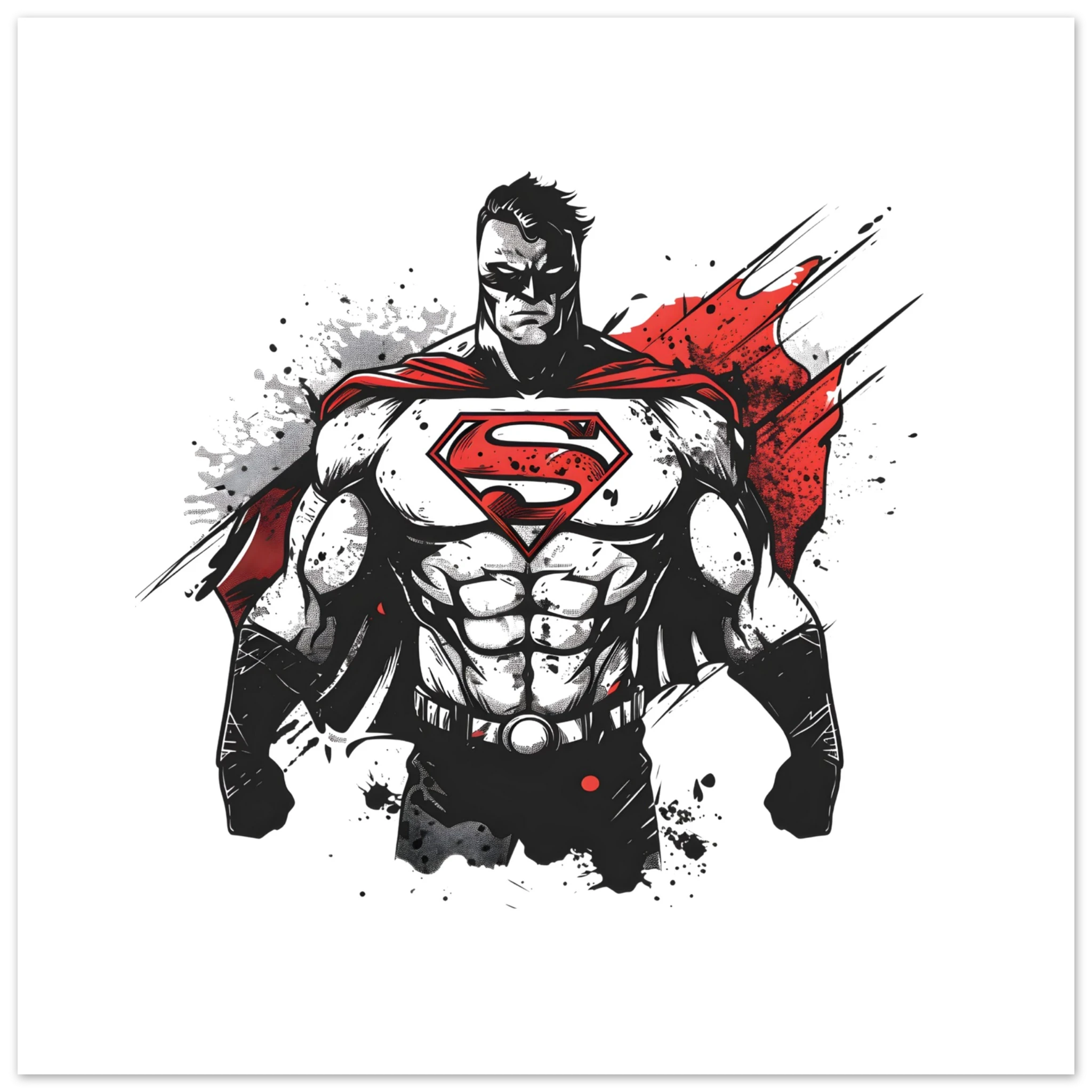 Shadow Superman Fine Art Poster