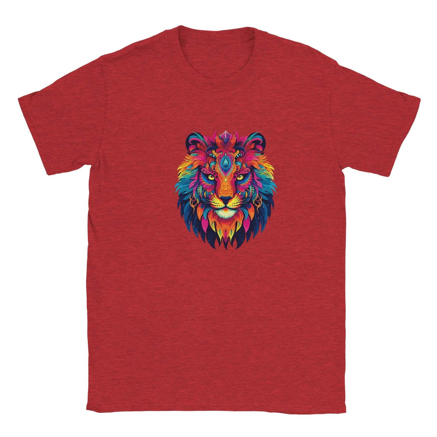 Neon Lion Graphic Tee – Psychedelic Jungle Style & Vibrant Comfort for Everyday Wear