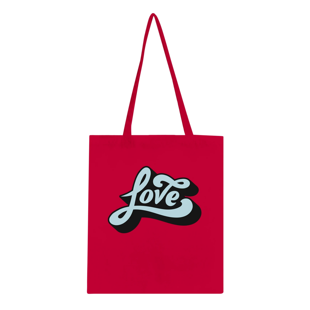 Love Script Tote Bag