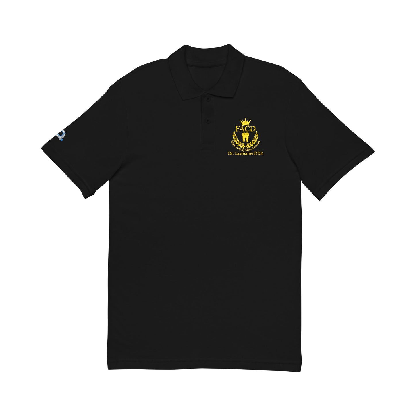 'Where Artistry Meets Dentistry' Embroidered Polo — Personalized Name