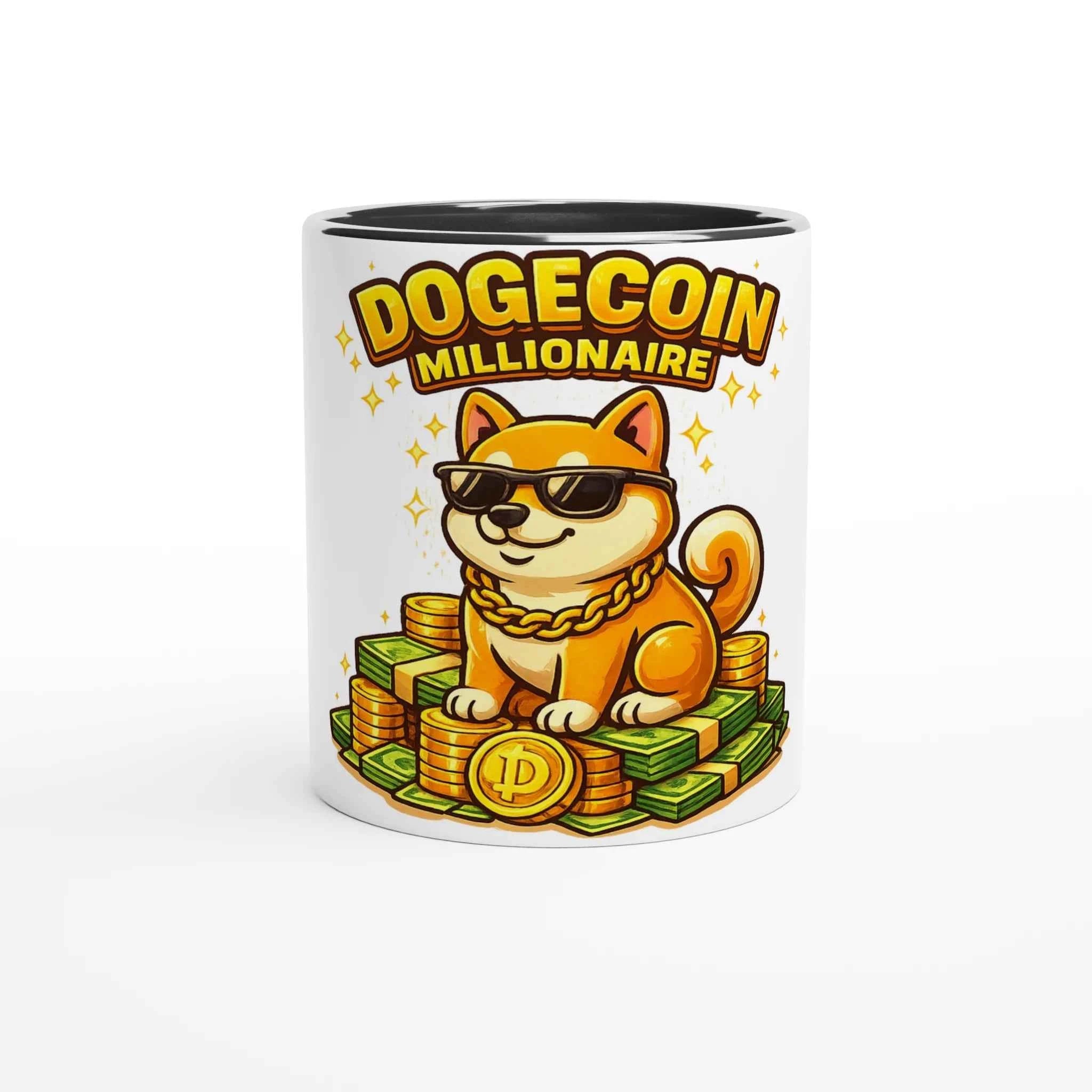 Dogecoin Millionaire 11oz Coffee Mug with Color Inside