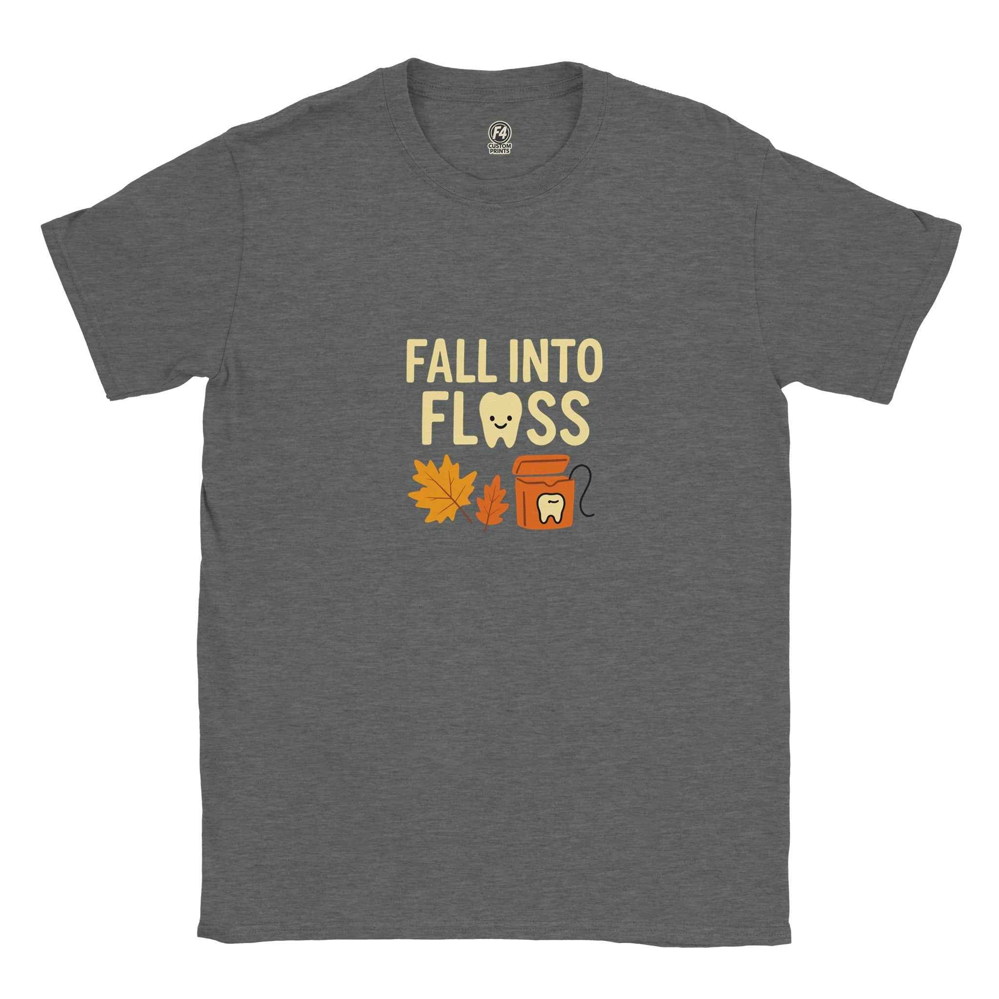 Fall Into Floss Dental Hygienist Shirt – Cute Autumn Tooth Humor Tee