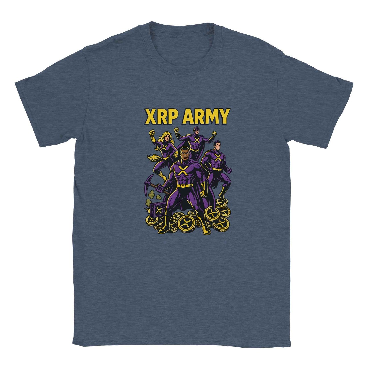 XRP Army T-Shirt – Superheroes of Crypto Graphic Tee