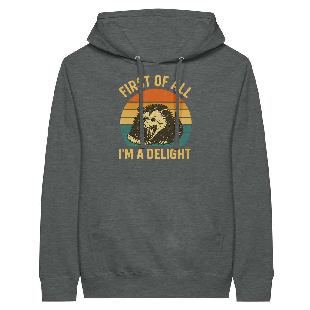 First of All I’m a Delight Possum Hoodie