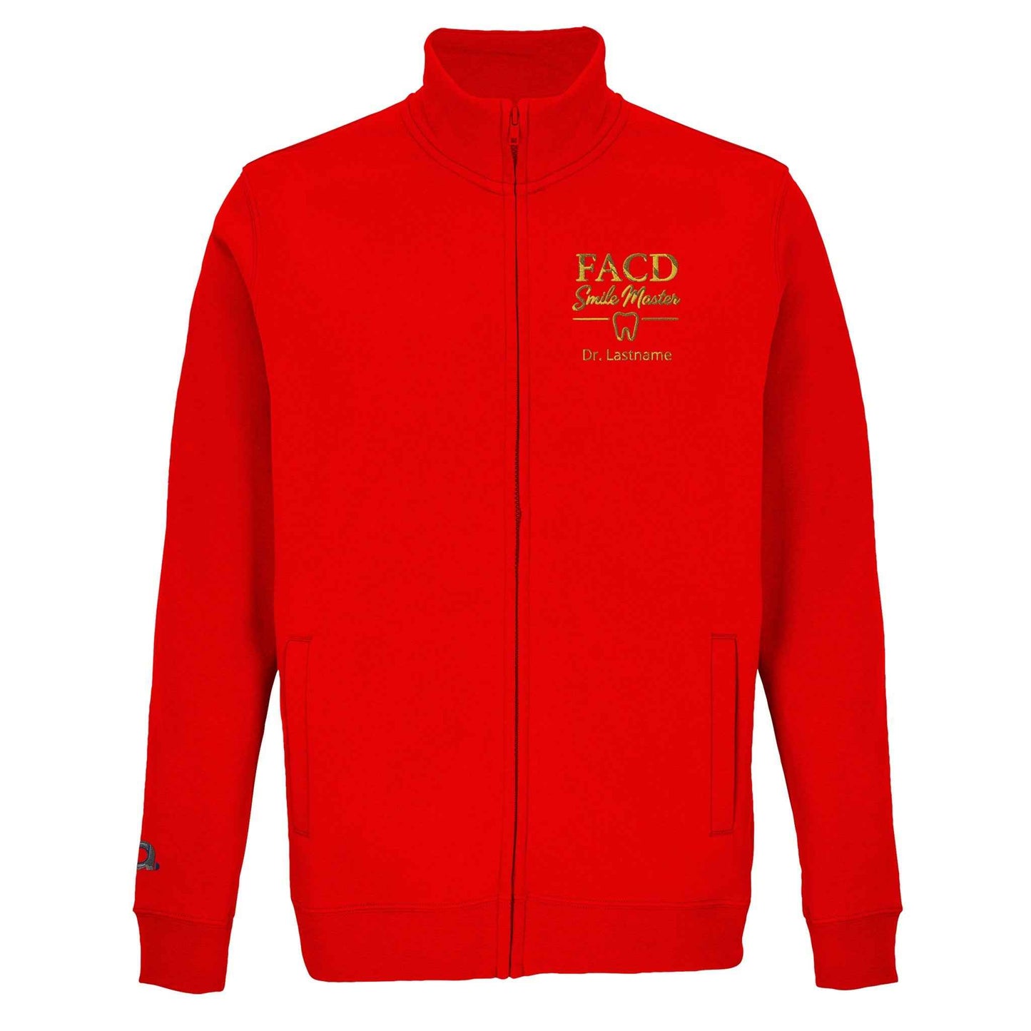 FACD Smile Master Embroidered Full Zip Sweatshirt with Custom Name