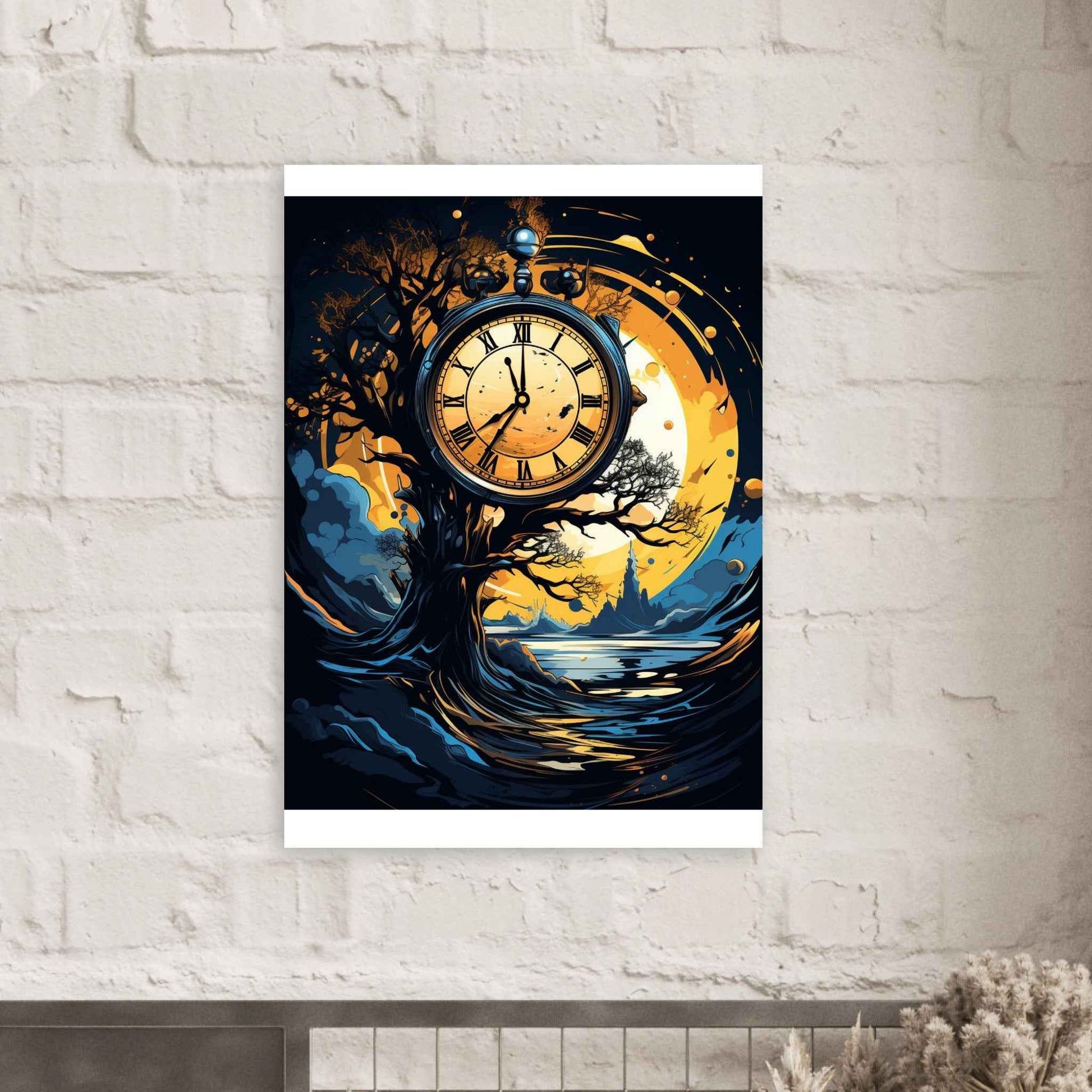 "Eternal Passage" Poster – Mystical Timepiece Wall Art (Multiple Sizes Available)