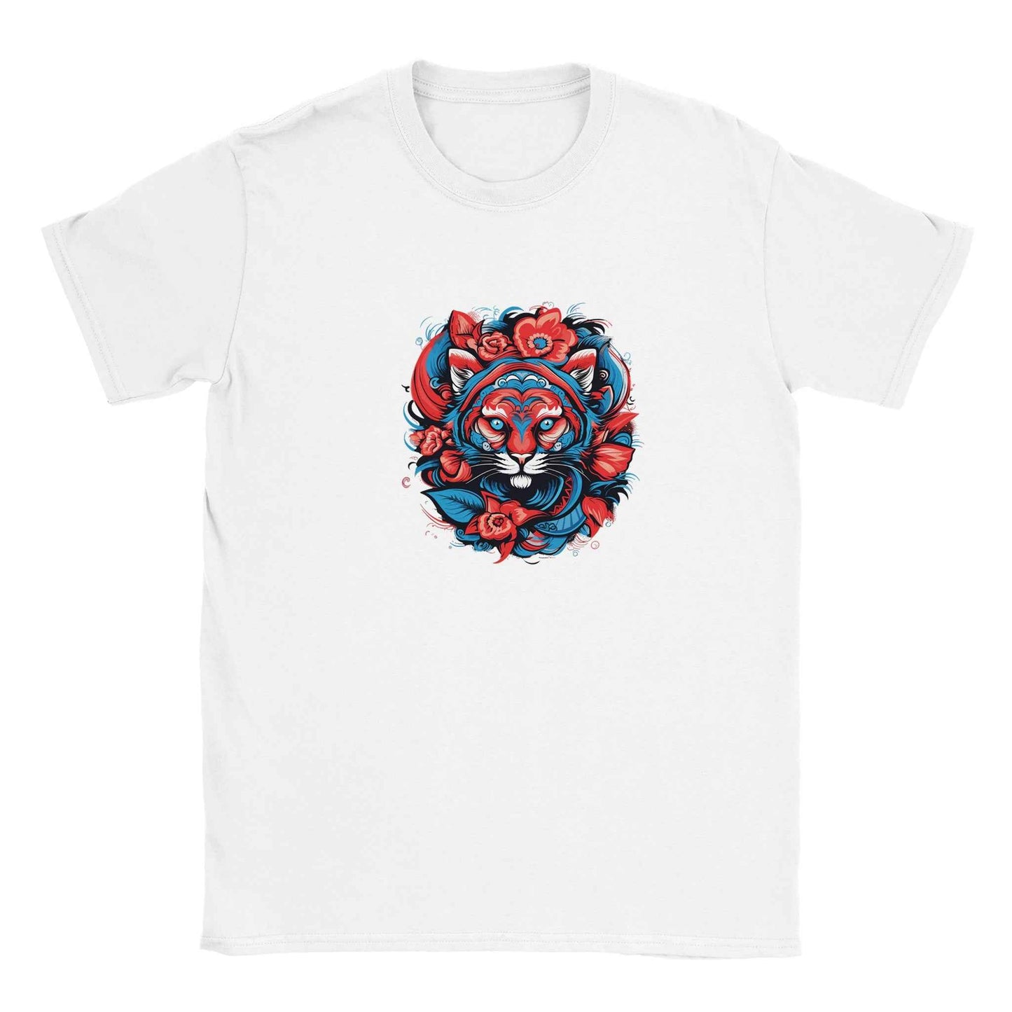 Zen Tiger & Floral Graphic Tee – Premium Comfort & Bold Style for Everyday Wear
