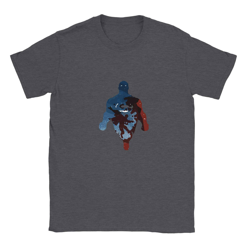 Abstract Superman Silhouette T-Shirt – Heroic Comic-Inspired Graphic Tee in Multiple Colors
