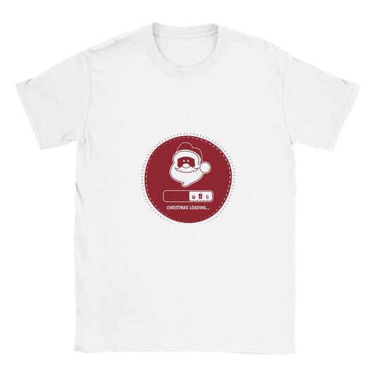 Christmas Loading... Santa Claus Graphic Tee – Festive Holiday Shirt in Multiple Colors