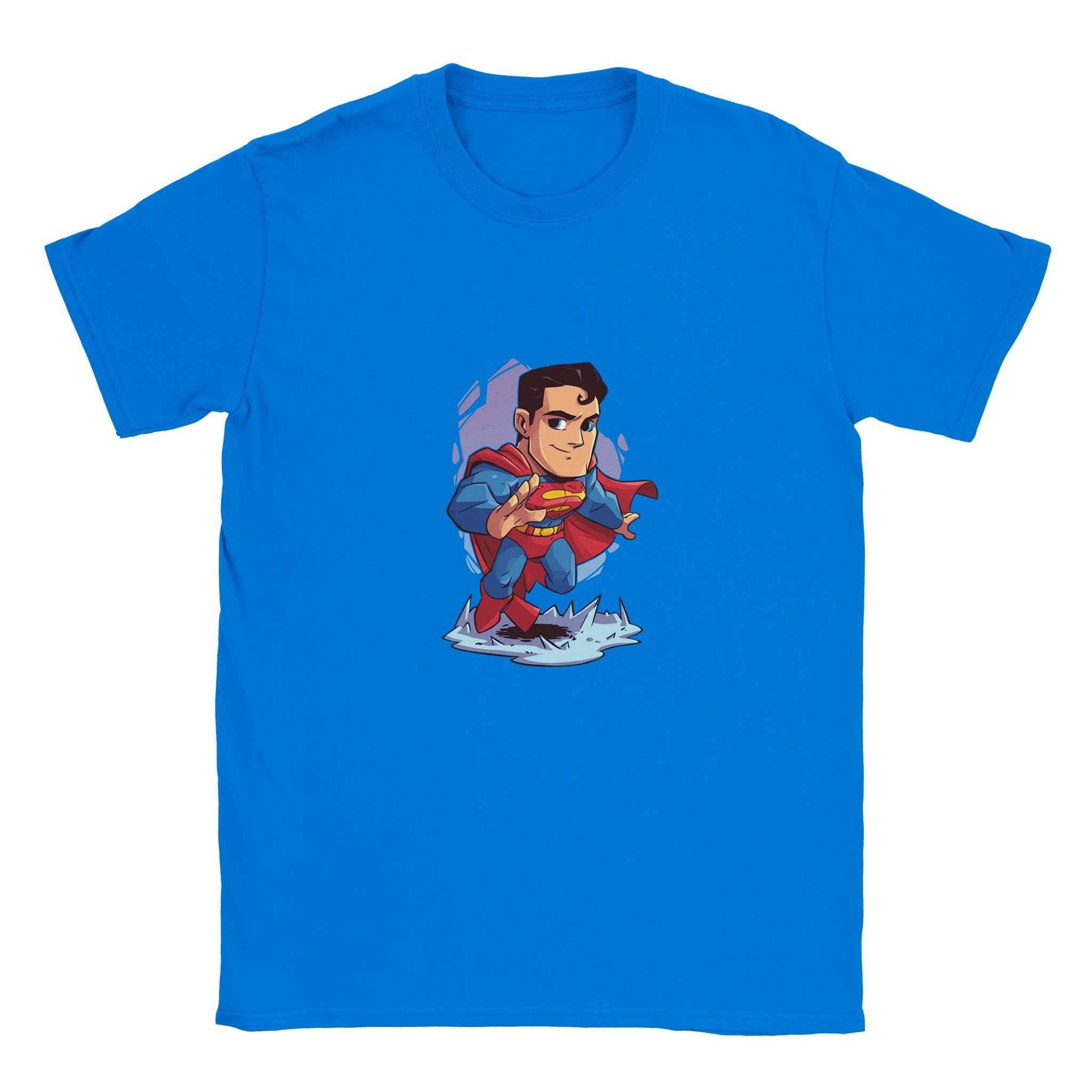 Chibi Superman T-Shirt – Heroic Comic-Inspired Graphic Tee for Everyday Heroes