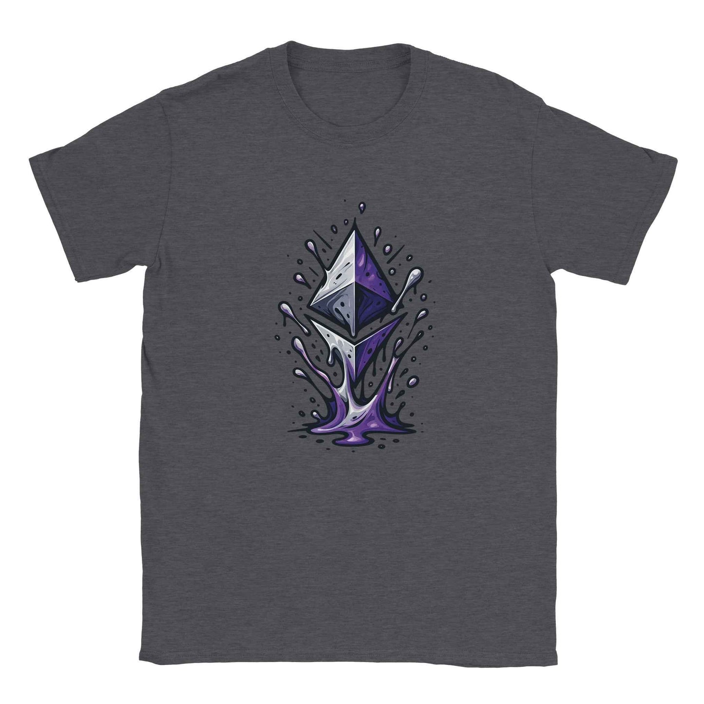 Ethereum T-Shirt – Vibrant Crypto Splash Design