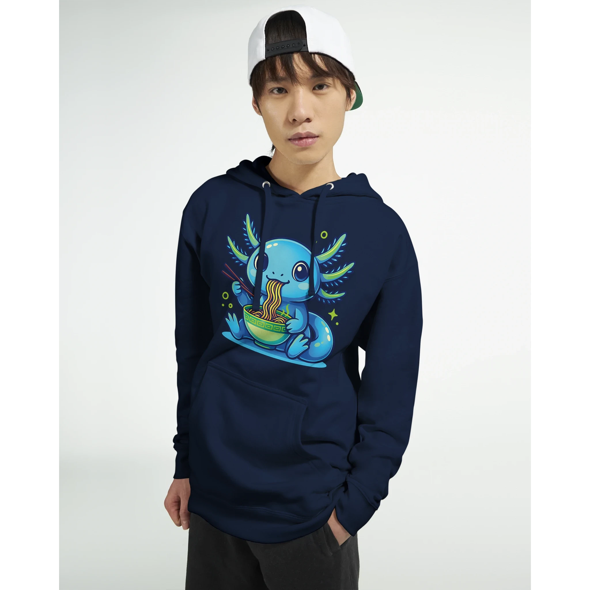 Kawaii Axolotl Ramen Hoodie