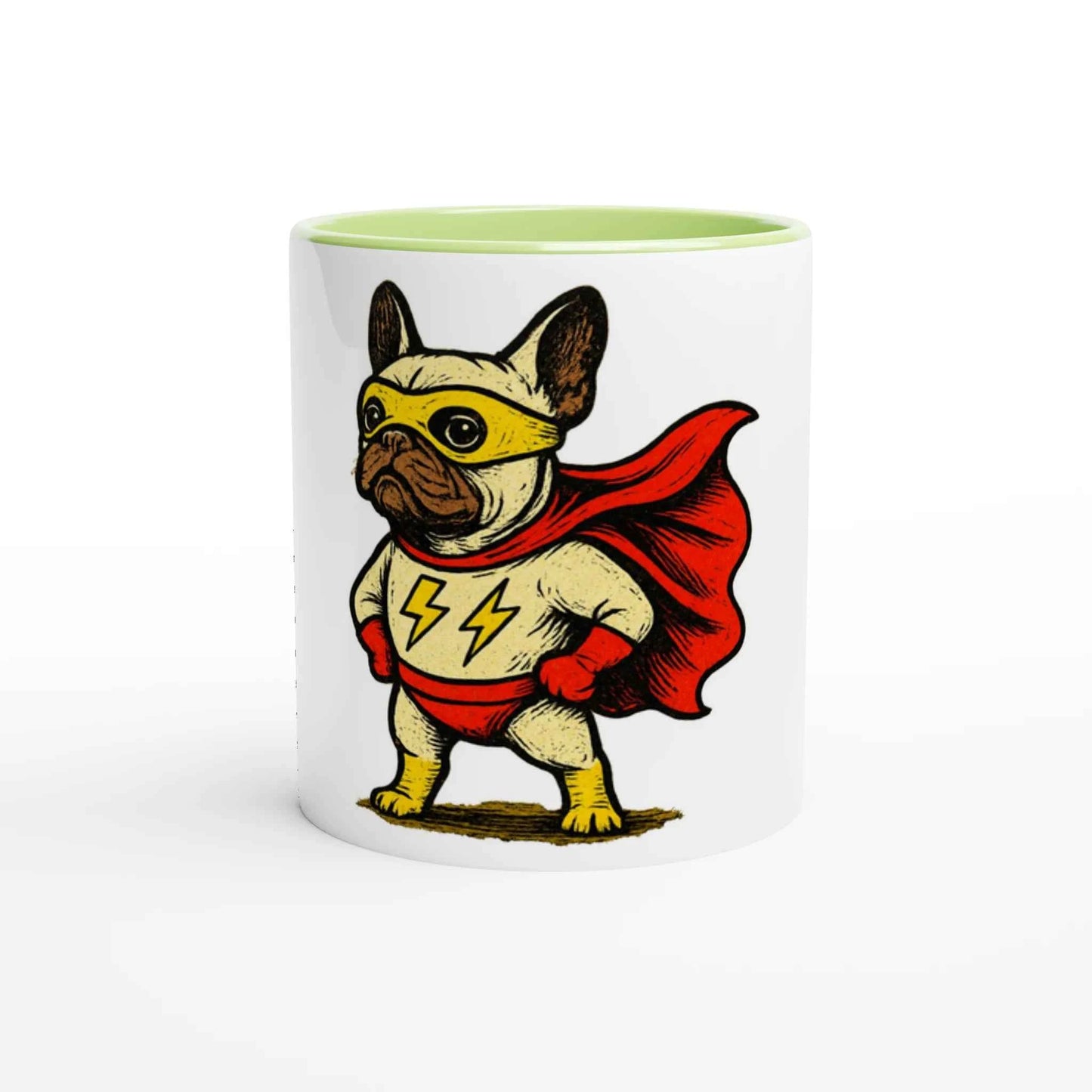 Super Frenchie 11oz Coffee Mug with Color Inside