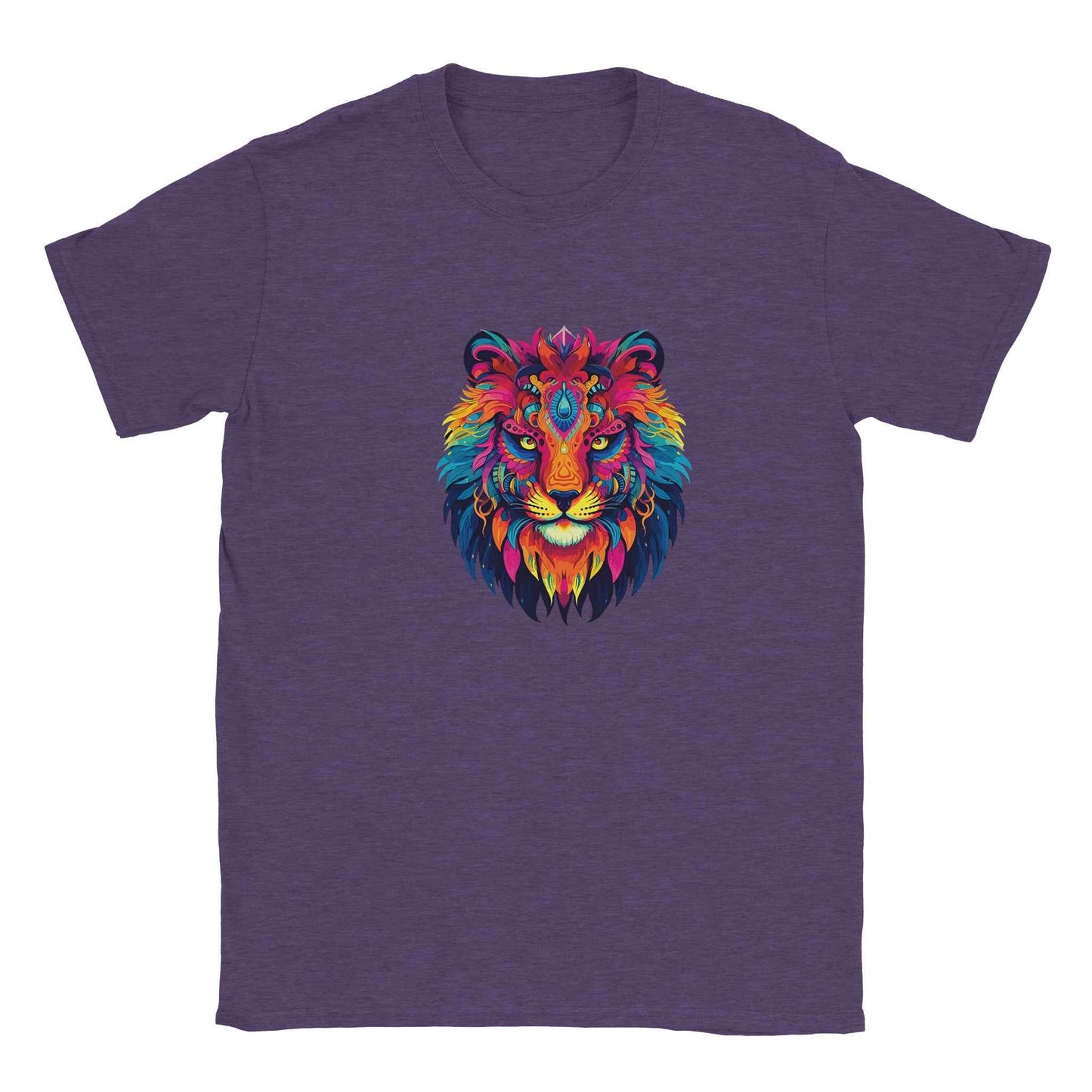 Neon Lion Graphic Tee – Psychedelic Jungle Style & Vibrant Comfort for Everyday Wear