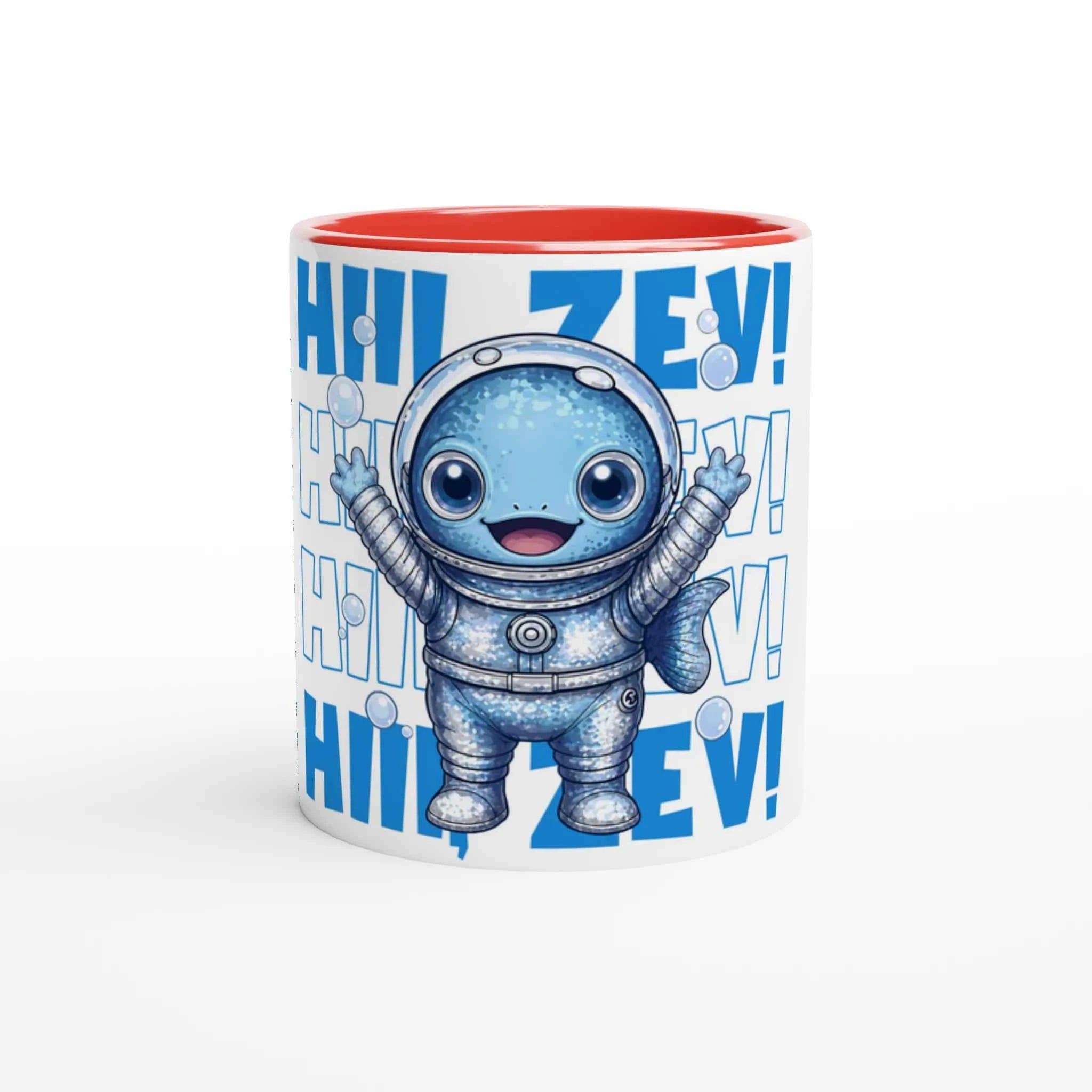 Hi Zev 11oz Coffee Mug with Color Inside