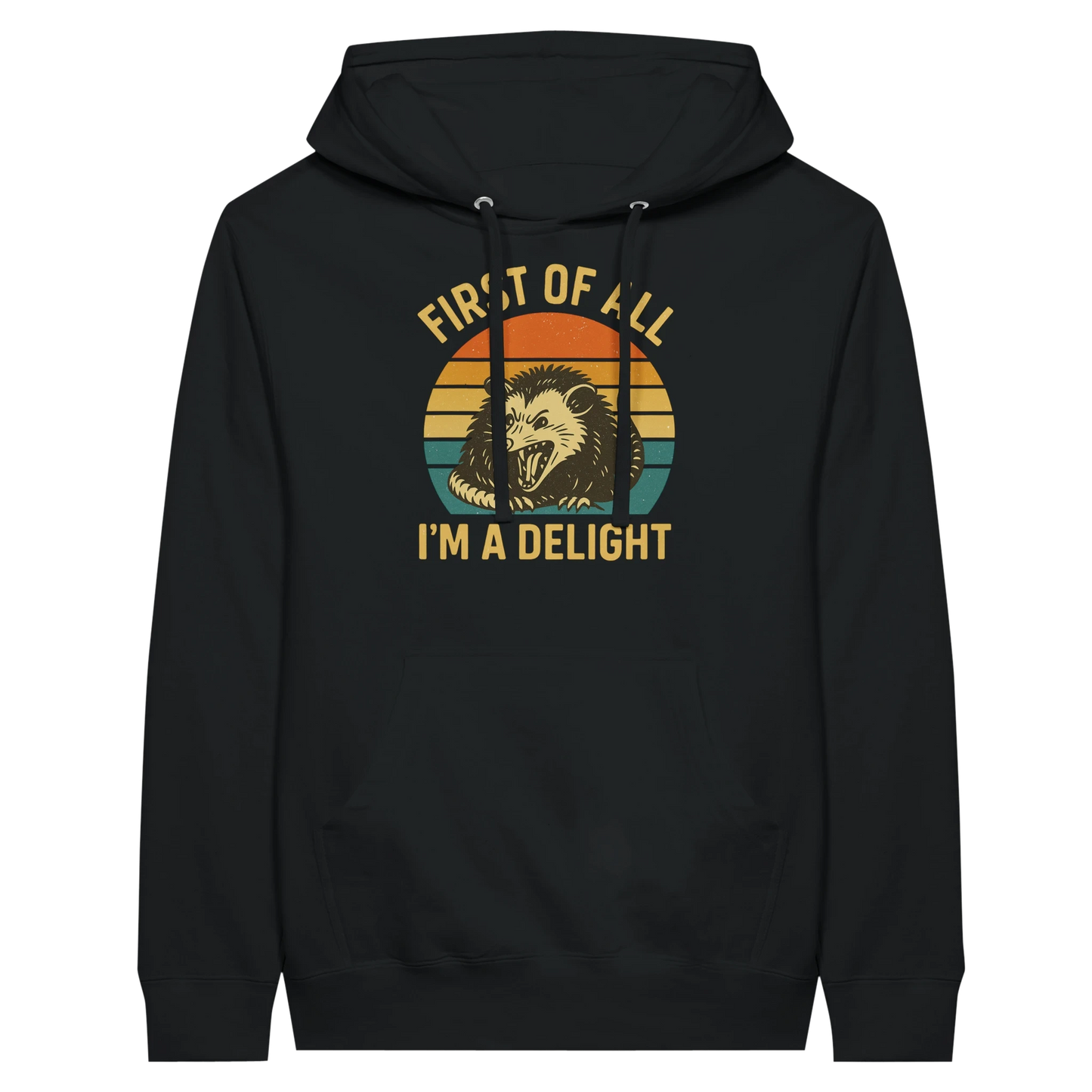 First of All I’m a Delight Possum Hoodie