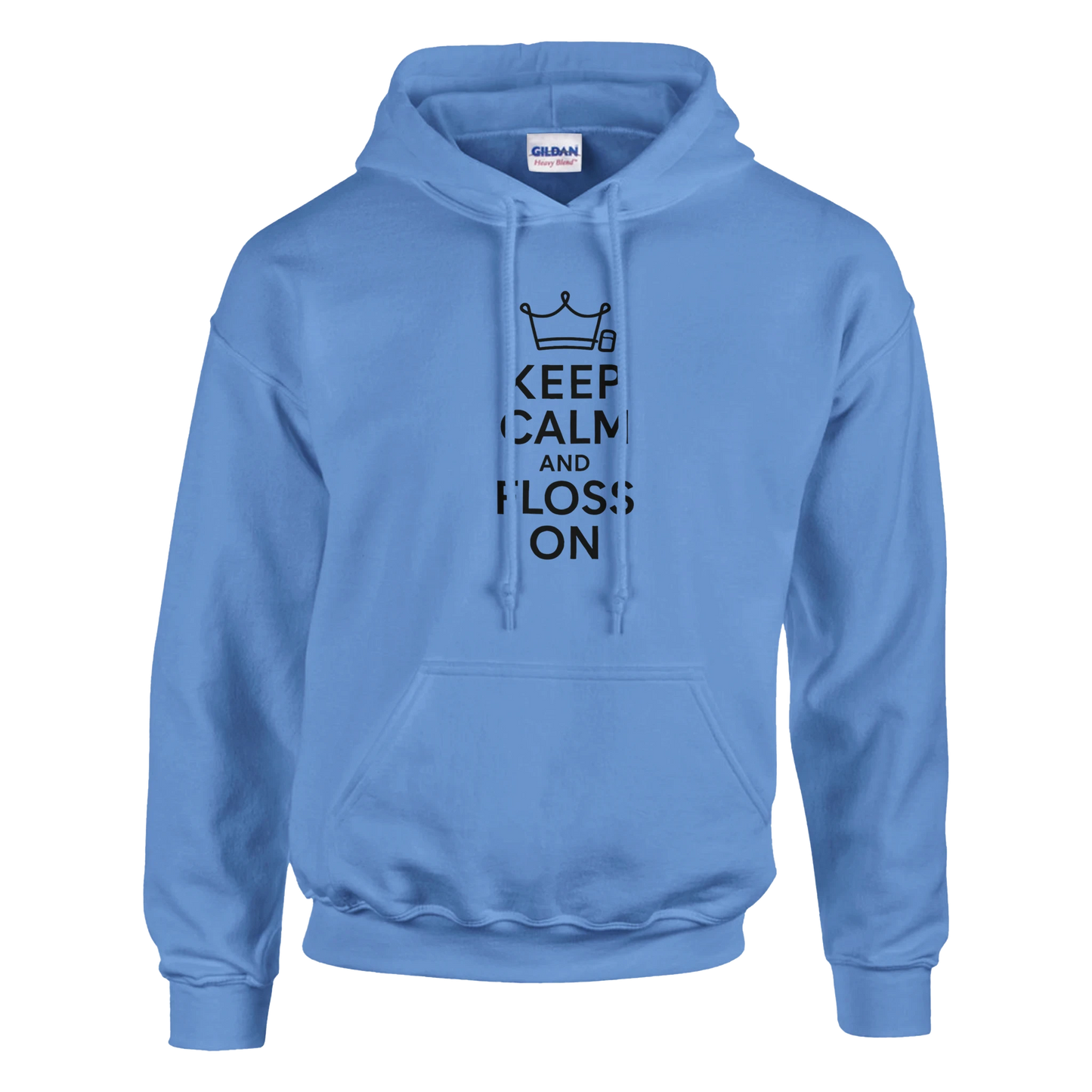 Keep Calm and Floss On Hoodie – Funny Dental Hygienist Unisex Sweatshirt - F4 Custom Prints