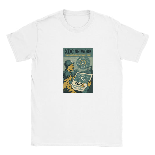 XDC Network Tshirt with Retro Crypto Graphic Design for XDC Network T-shirt Traders & Fans - F4 Custom Prints