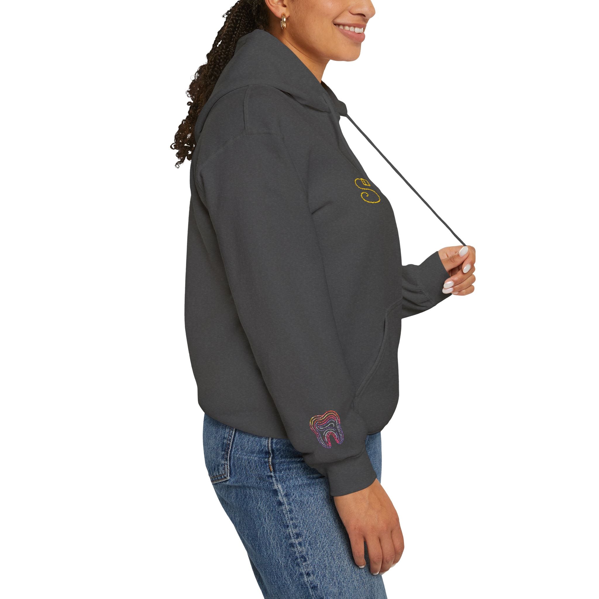 Dental Smile Icons Hoodie – Embroidered Dental Hoodie
