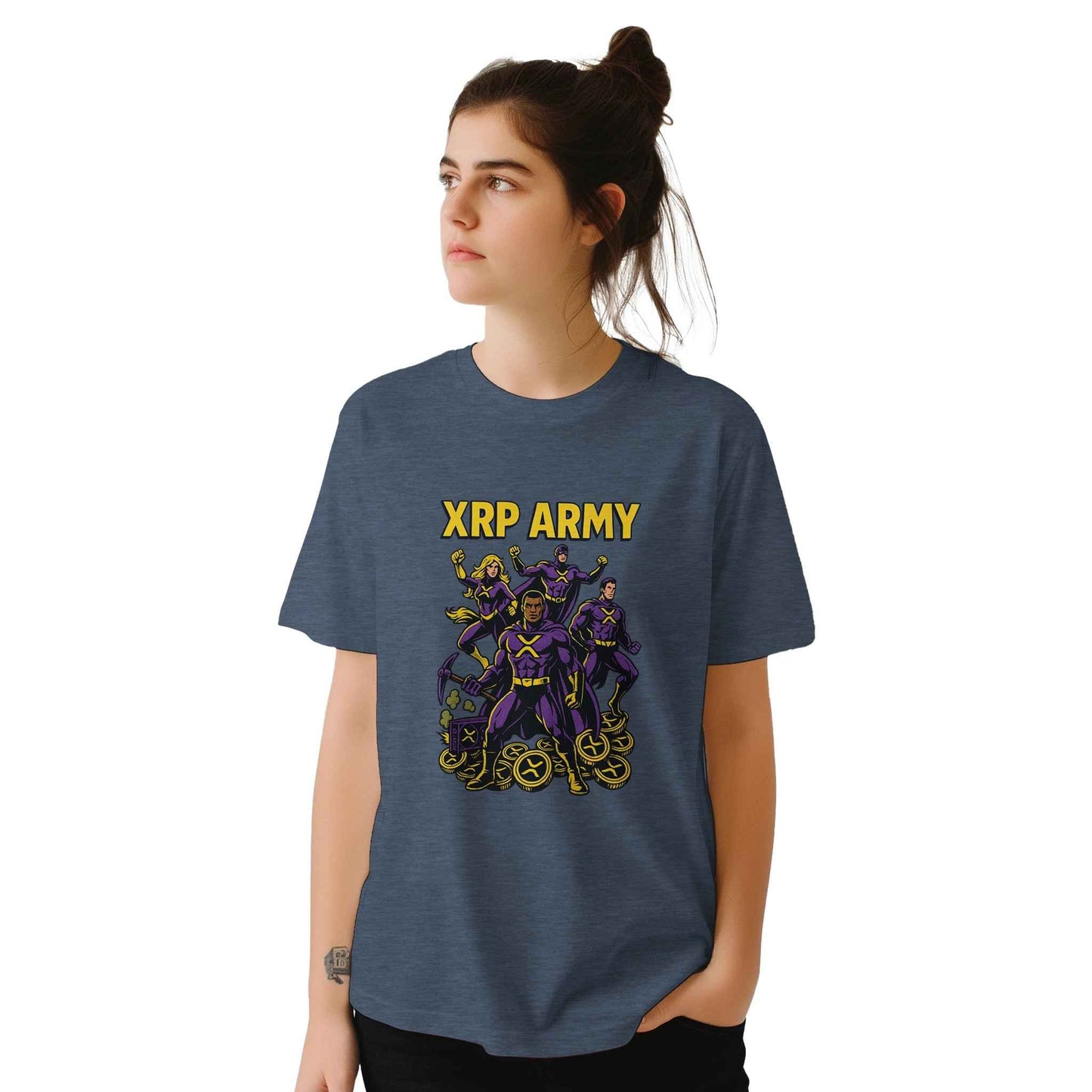 XRP Army T-Shirt – Superheroes of Crypto Graphic Tee