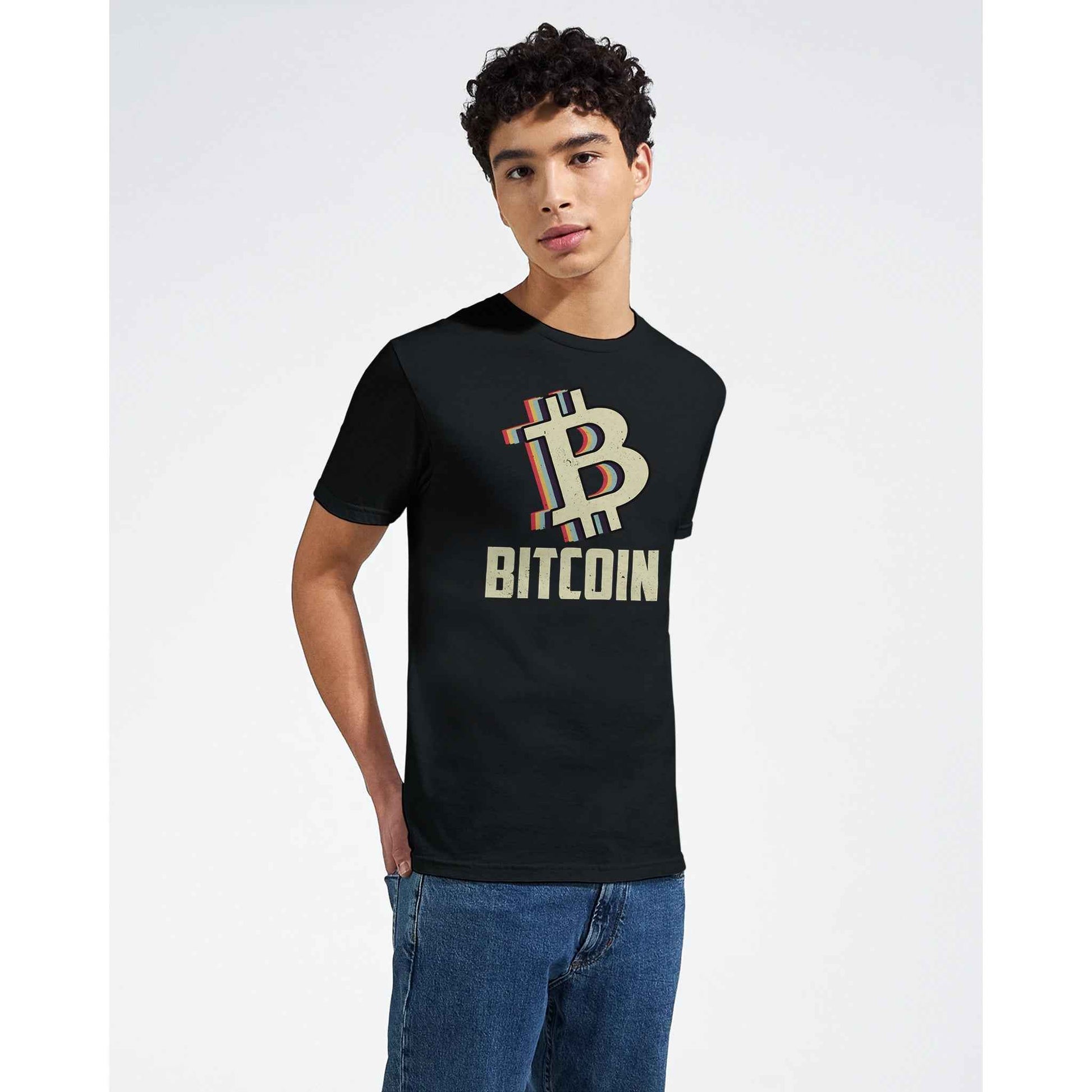 Bitcoin Cryptocurrency T-Shirt – Retro Vibe BTC Design