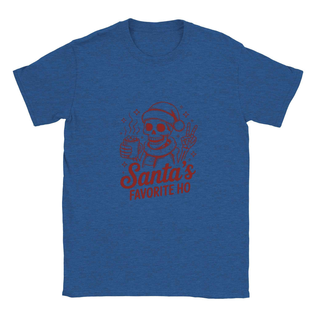 Santa's Favorite Ho – Sassy Skeleton Christmas Graphic Tee