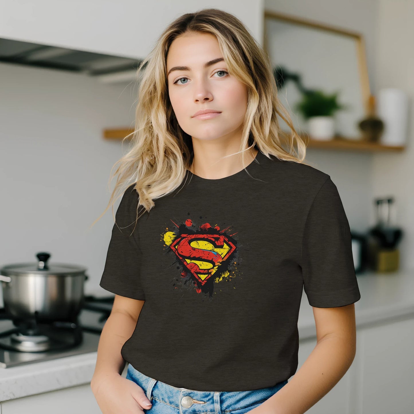 Superman Splatter Shield T-Shirt