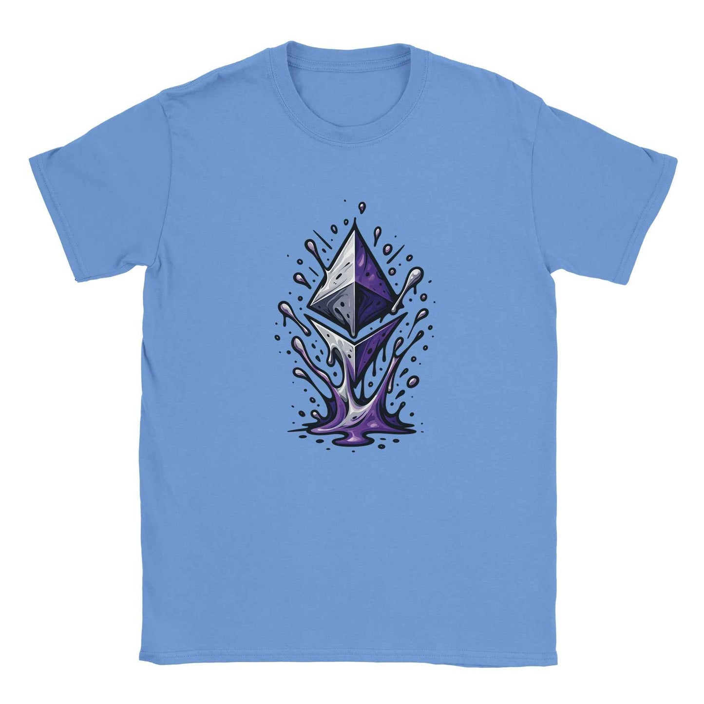 Ethereum T-Shirt – Vibrant Crypto Splash Design