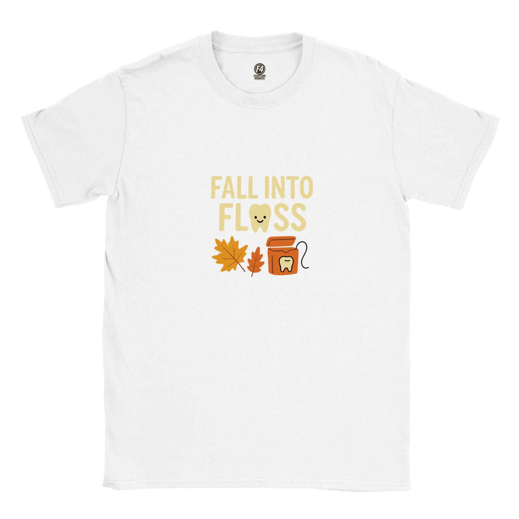 Fall Into Floss Dental Hygienist Shirt – Cute Autumn Tooth Humor Tee