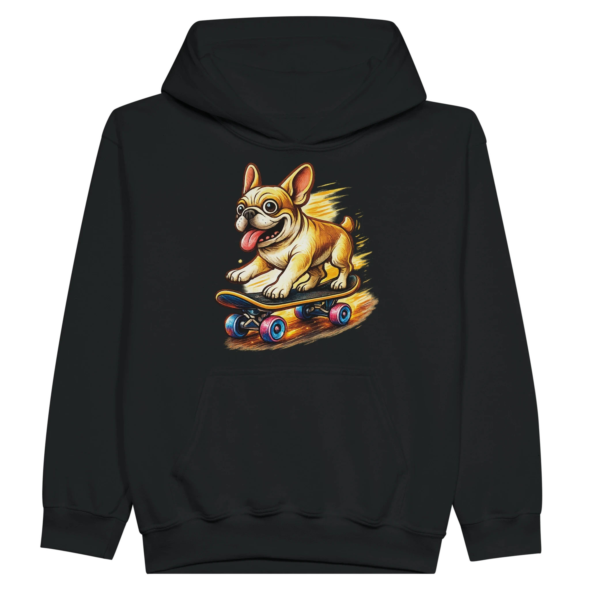 Kids Skater Frenchie Hoodie