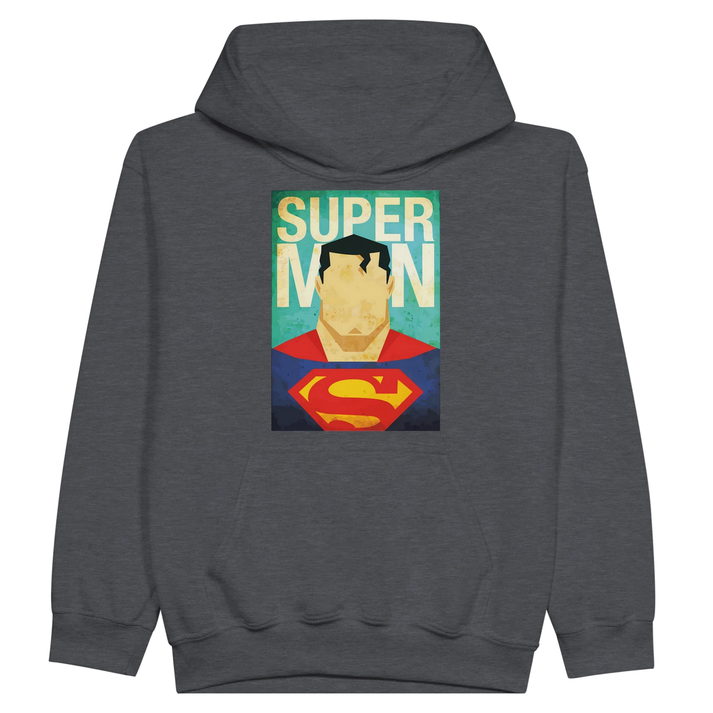 Kids Retro Superman Inspired Hoodie