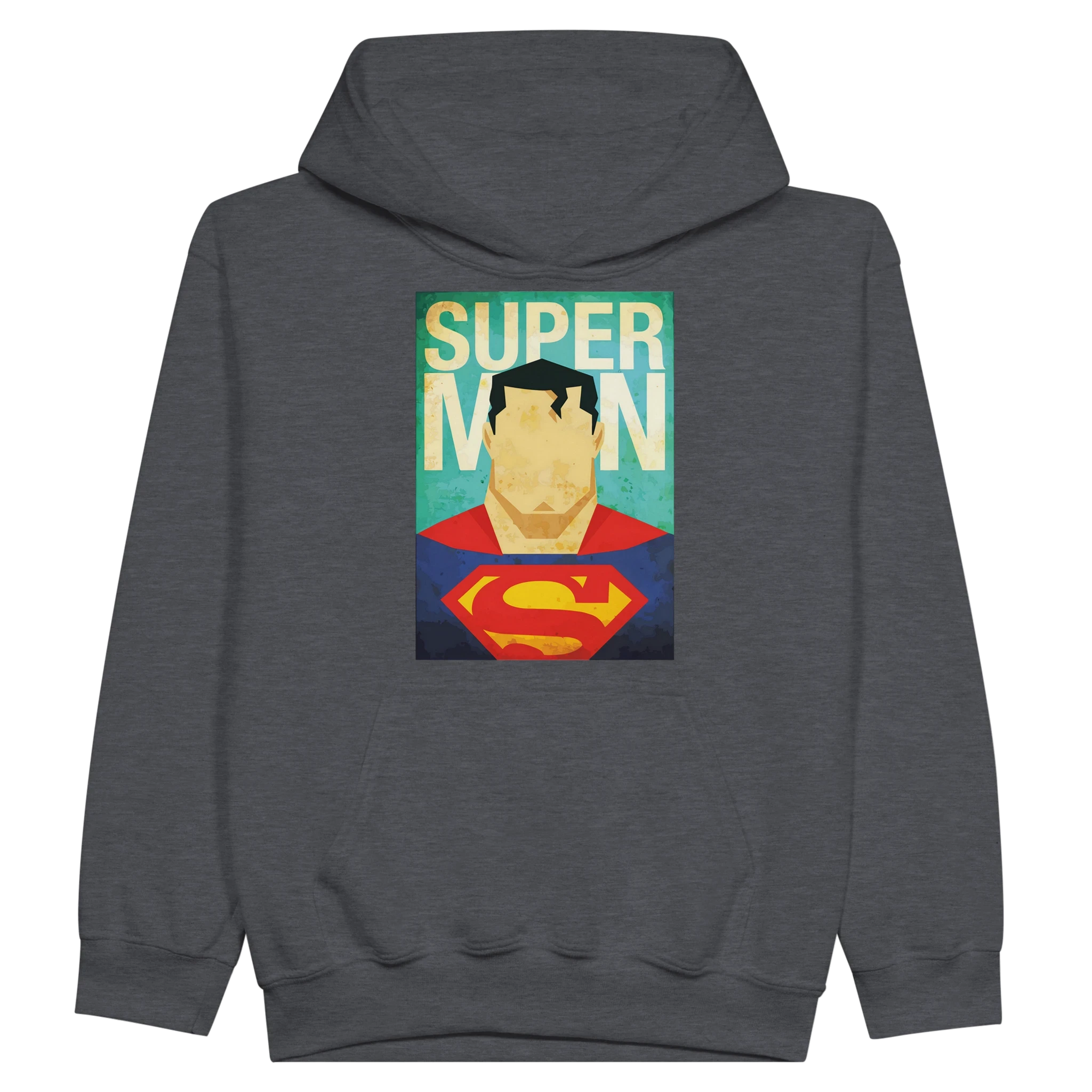 Kids Retro Superman Inspired Hoodie