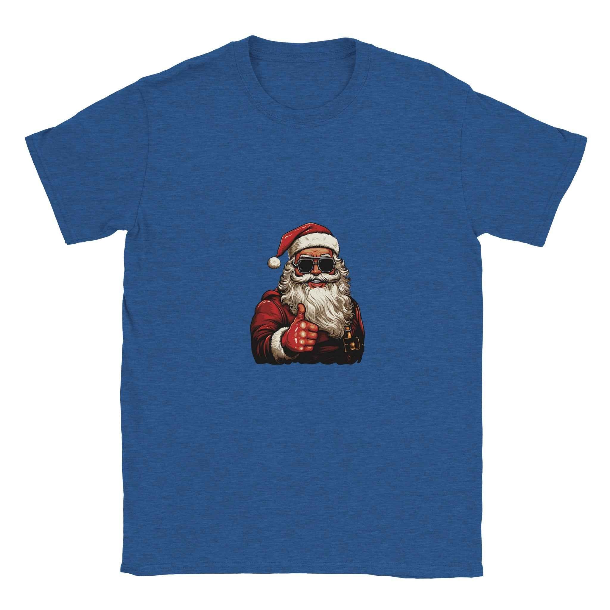 Cool Santa Thumbs Up Shirt  – Festive Holiday Graphic Tee for Modern Cheer
