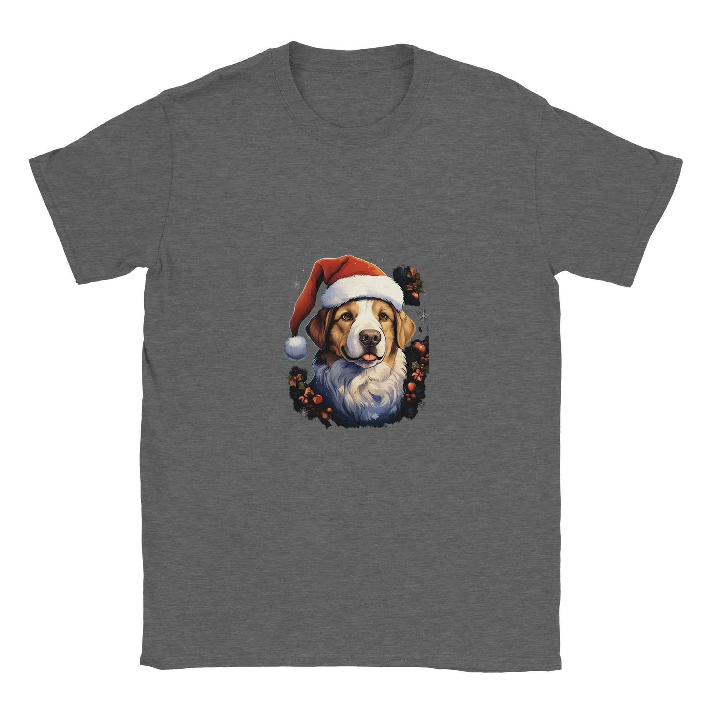 Jolly Santa Paws Dog Christmas Tee – Festive Holiday Graphic Tee for Pet Lovers