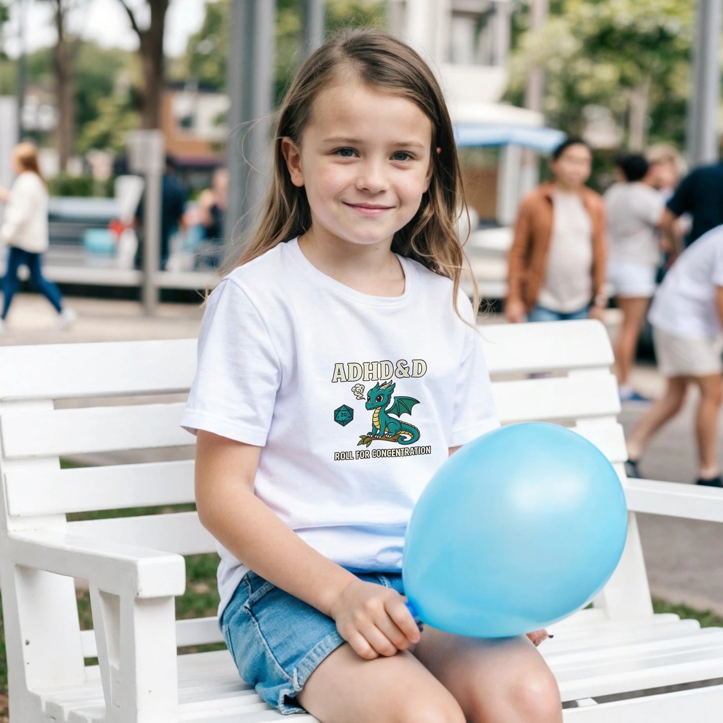 ADHD &D Kids T-Shirt — Roll for Concentration Dragon Edition - F4 Custom Prints