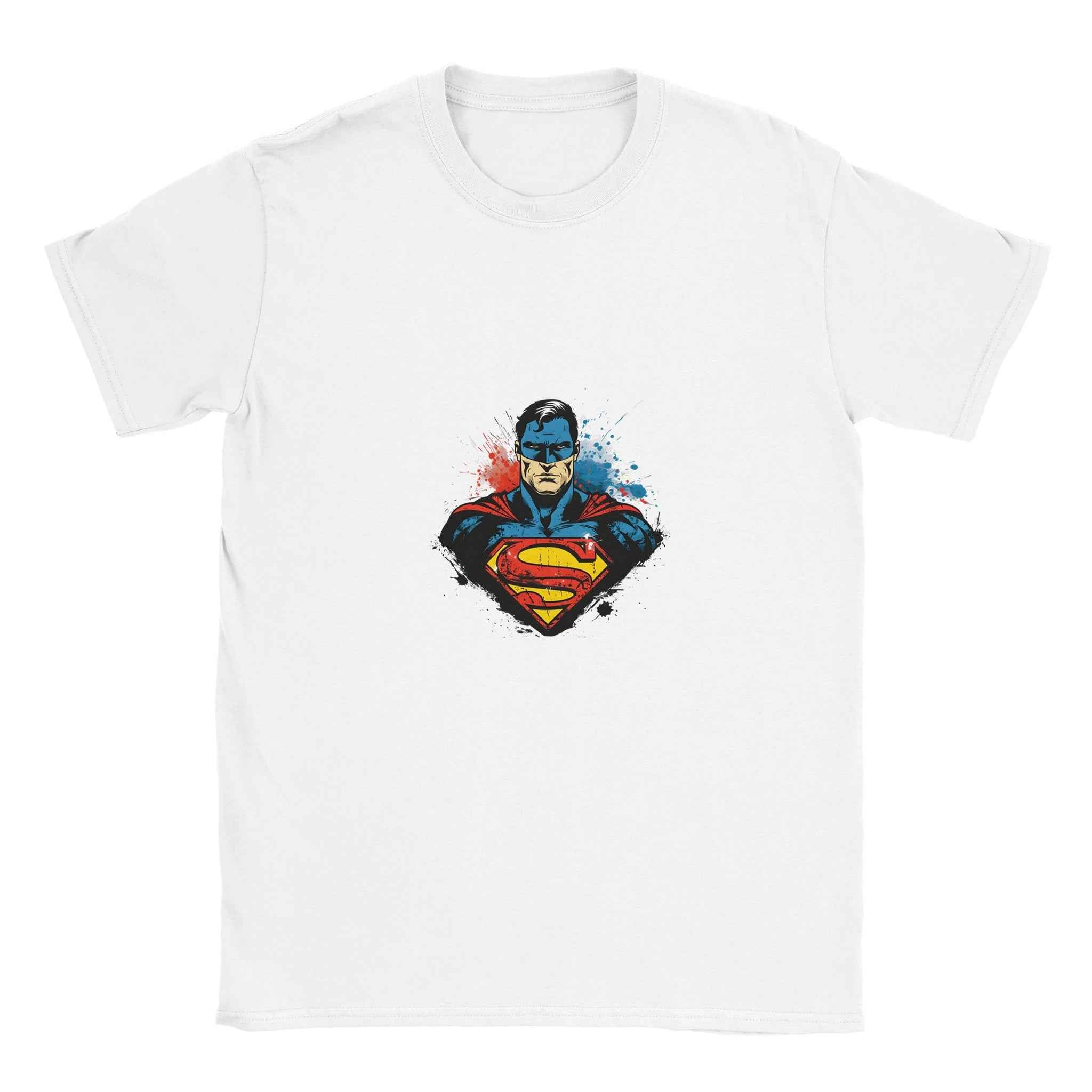 Superman T-Shirt – Heroic Comic-Inspired Graphic Tee in Your Choice of 10 Dynamic Colors