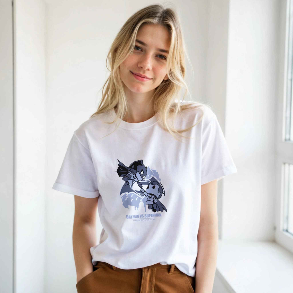 Batman vs. Superman: Dawn of Justice T-Shirt – Heroic Comic-Inspired Graphic Tee in Your Choice of Colors