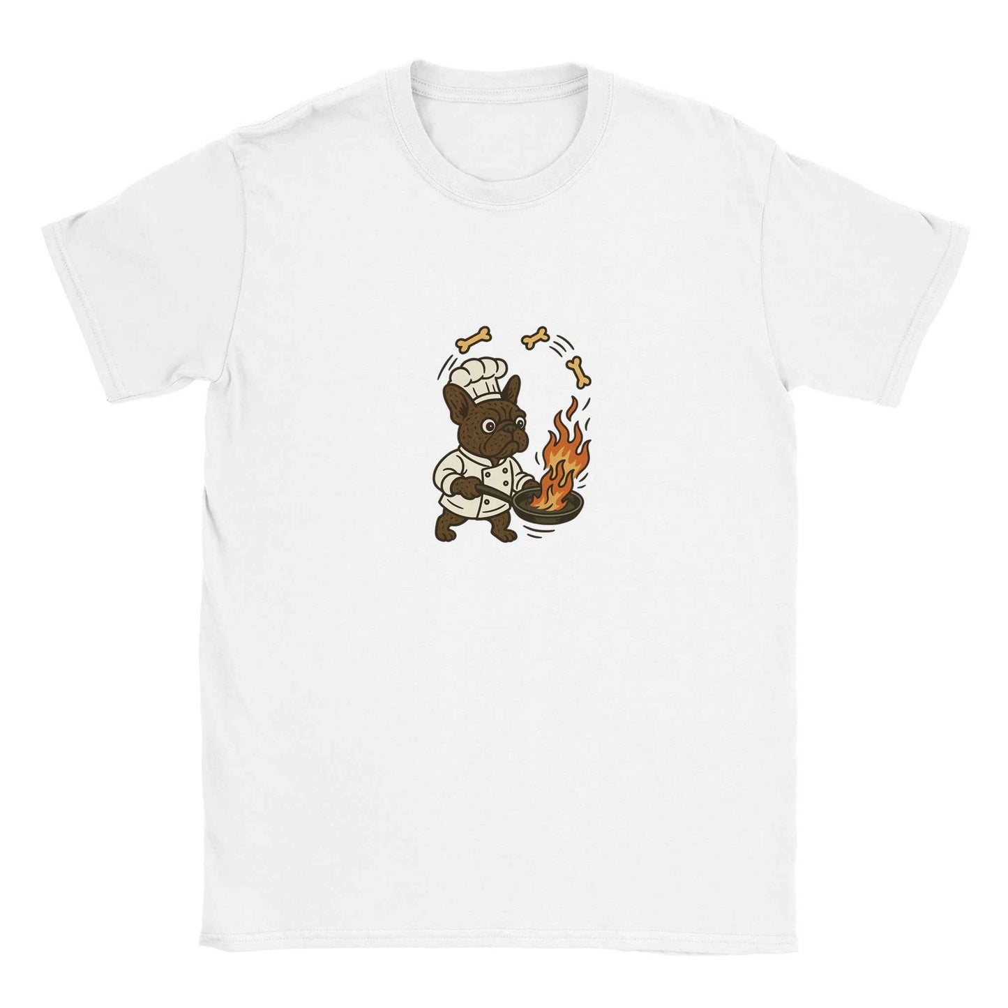 "Chef Frenchie" Frenchie T-Shirt – Culinary French Bulldog Design