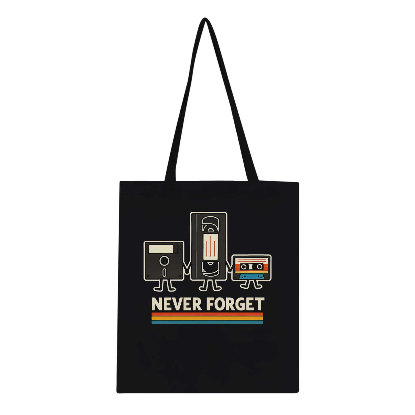 Retro Tech Squad Never Forget Tote Bag
