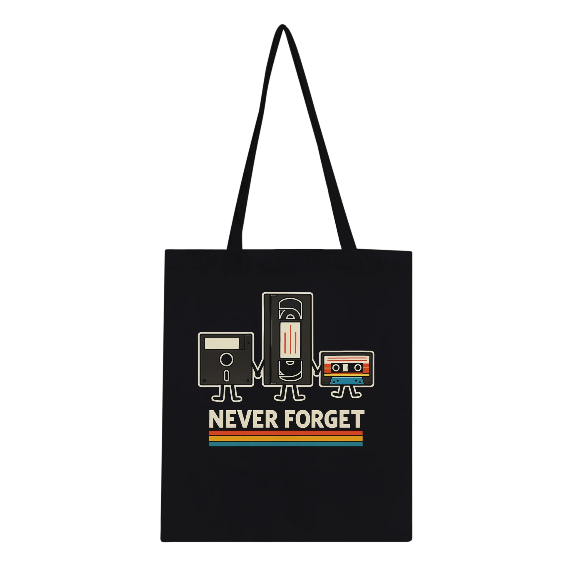 Retro Tech Squad Never Forget Tote Bag