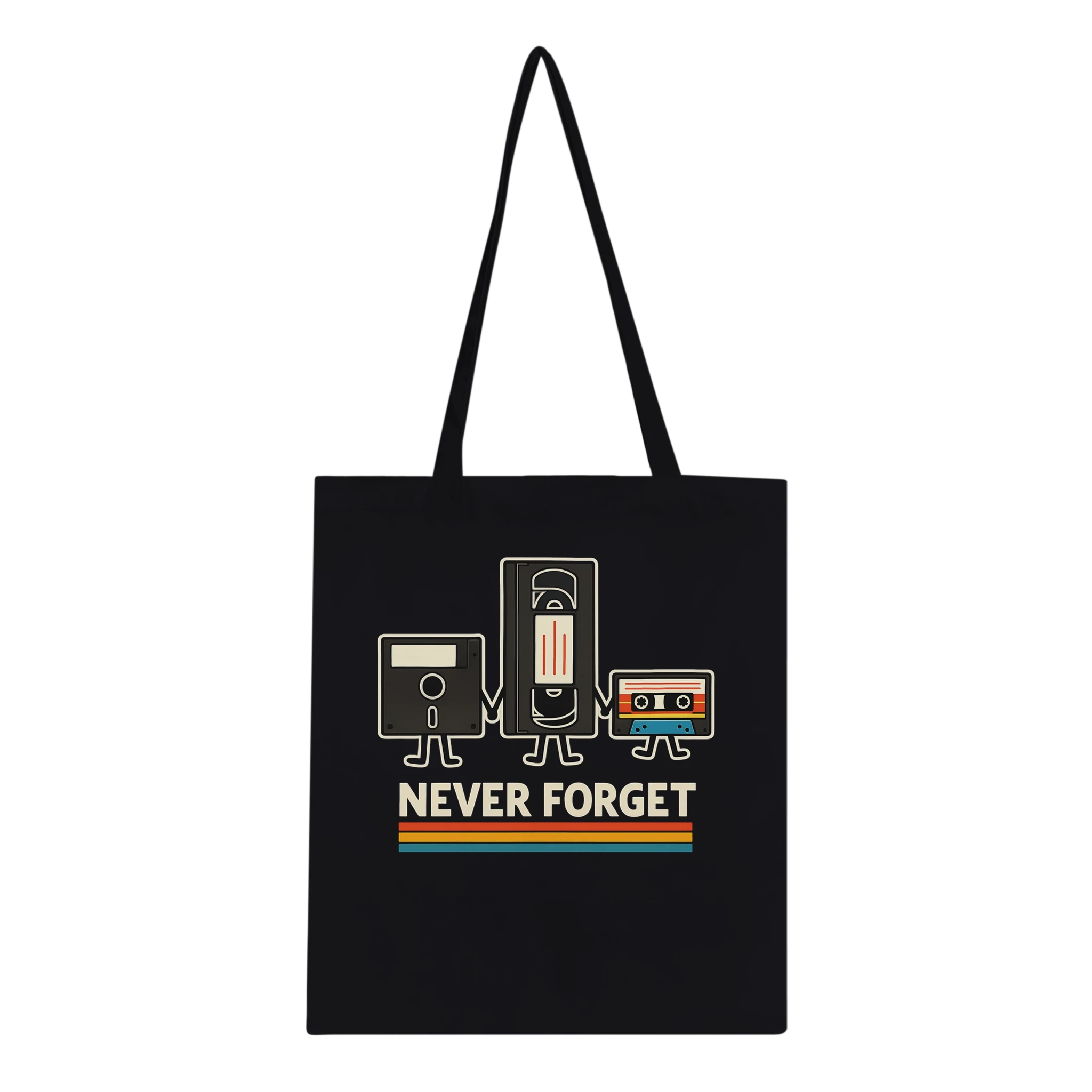 Retro Tech Squad Never Forget Tote Bag
