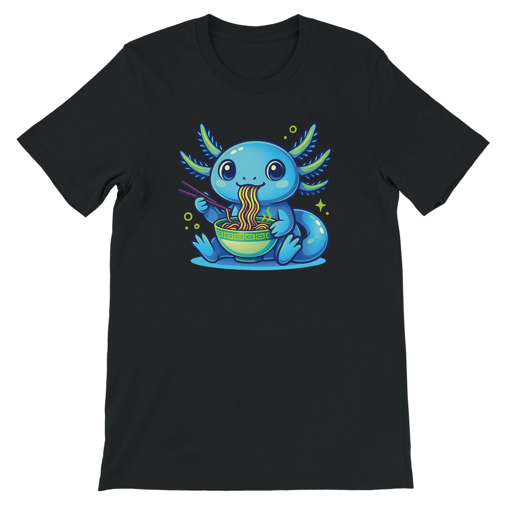 Kawaii Axolotl Ramen T-Shirt