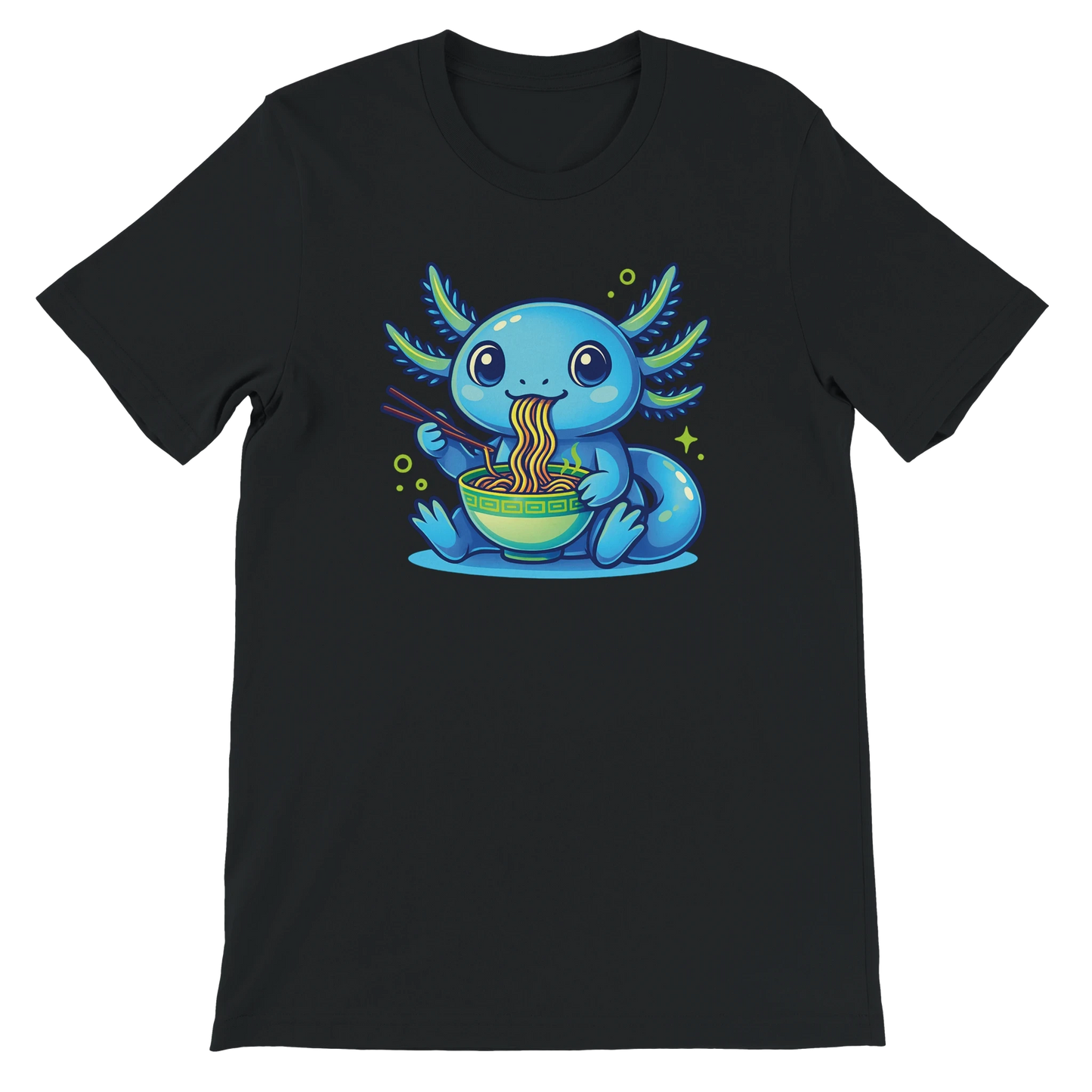 Kawaii Axolotl Ramen T-Shirt