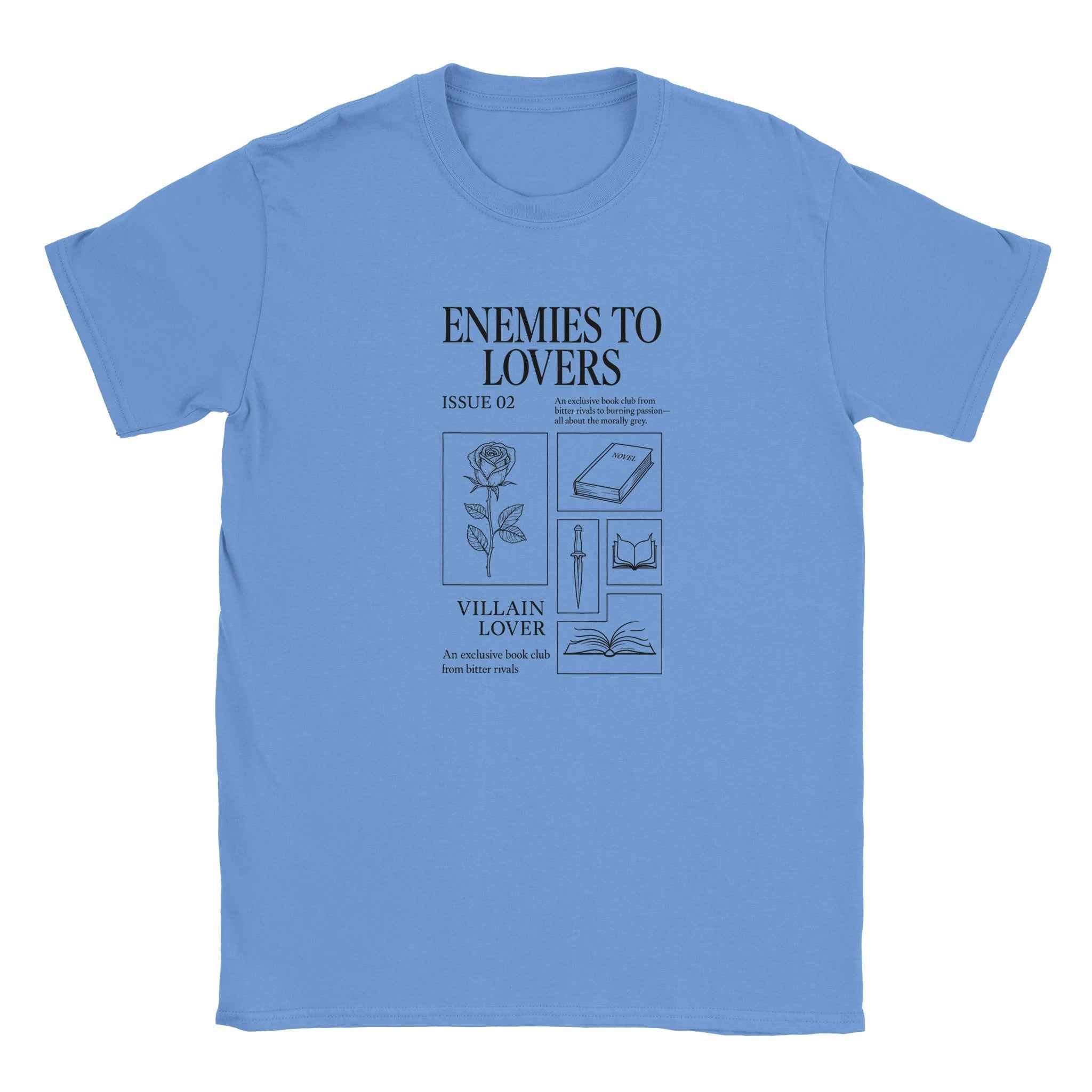 Enemies to Lovers T-Shirt – Bookish Romance Aesthetic Tee for Villain Lovers