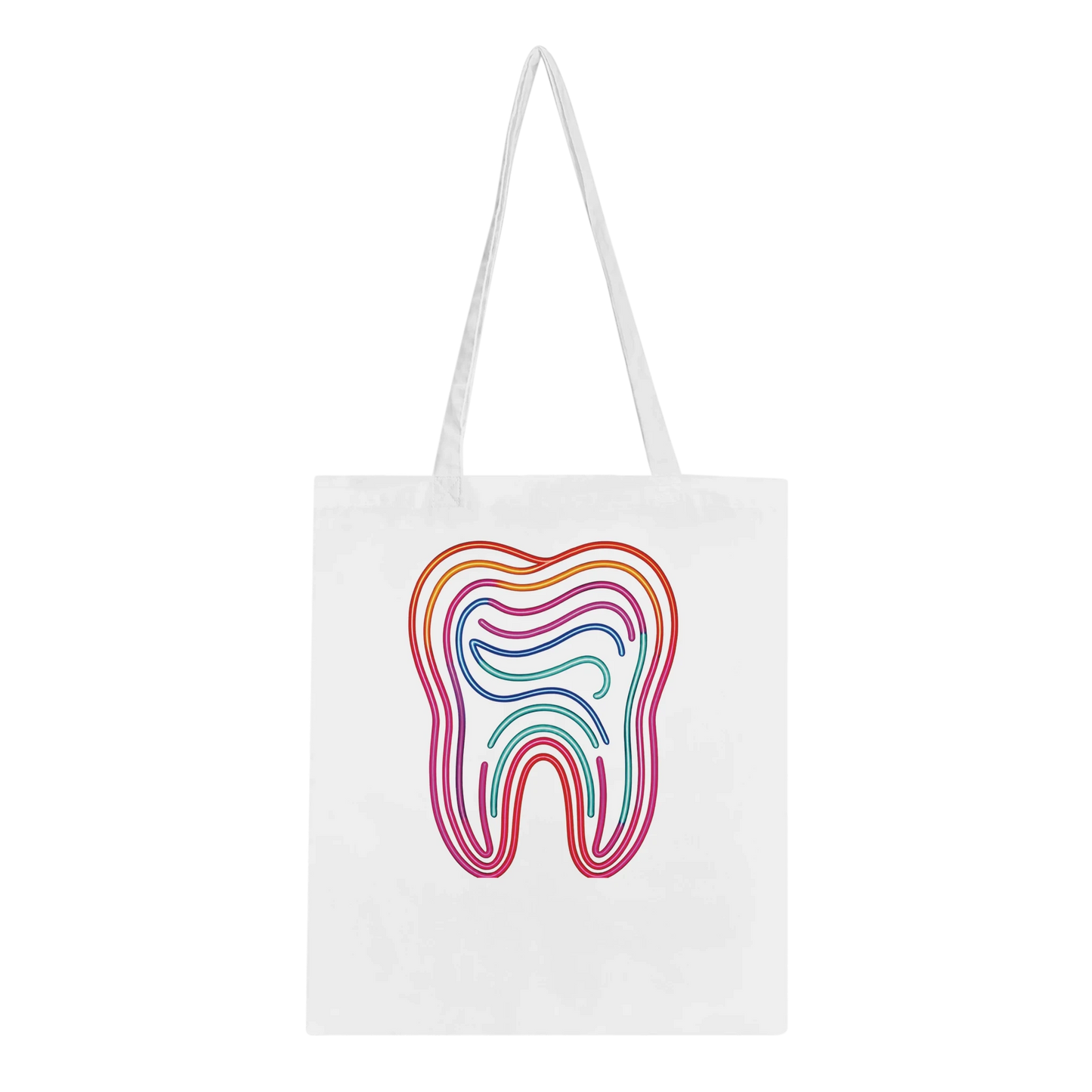 Neon Tooth Tote Bag
